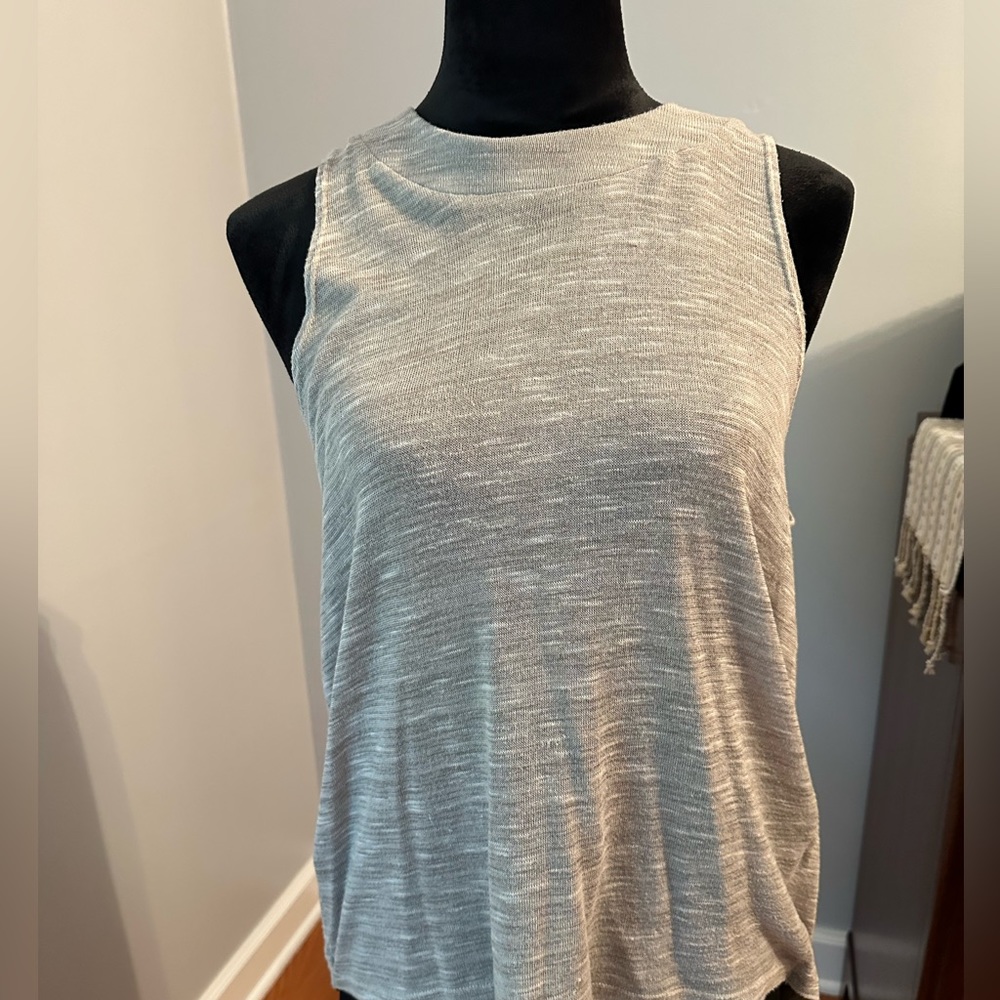 Gray sleeveless top
